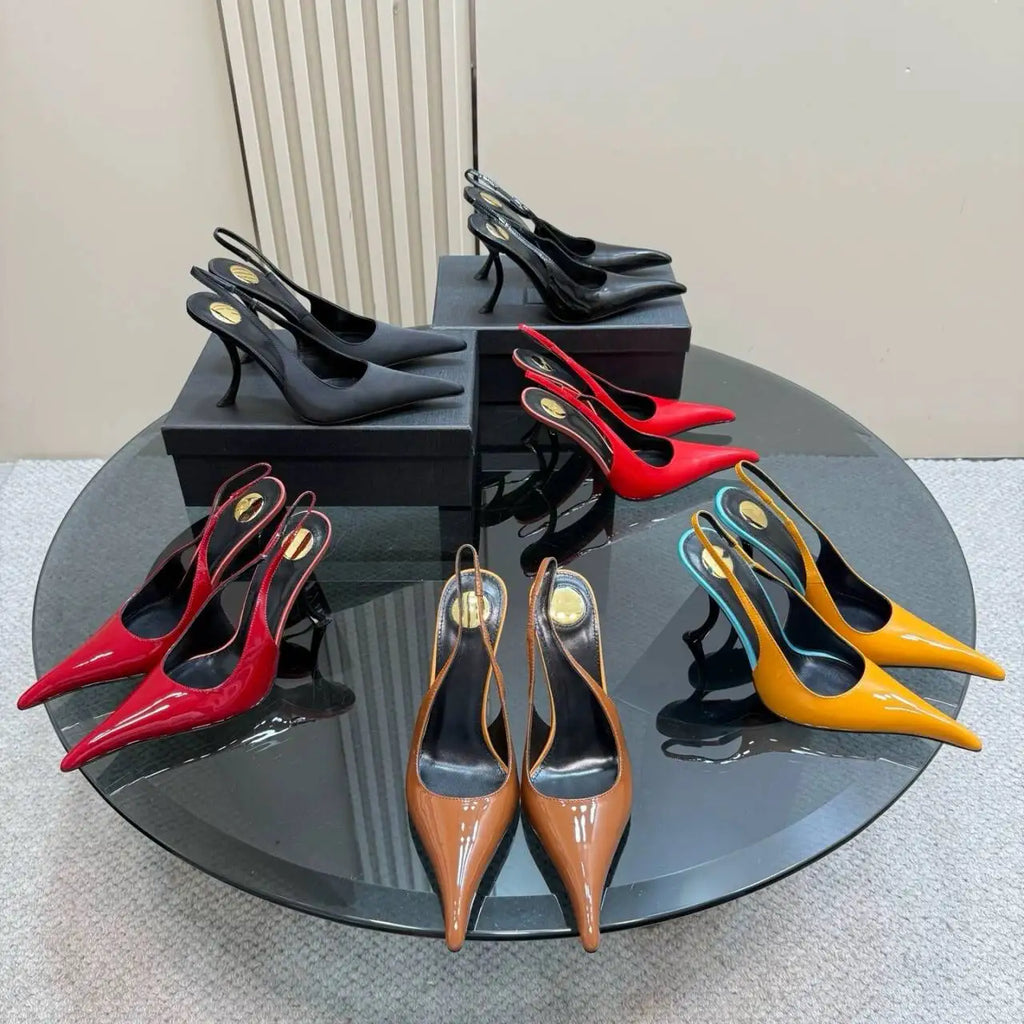 Women's Summer New Slim Fit High-heeled Sandals, Fashionable Fashion Show Pointed Party Wedding 34-43 Women's Large Sandals