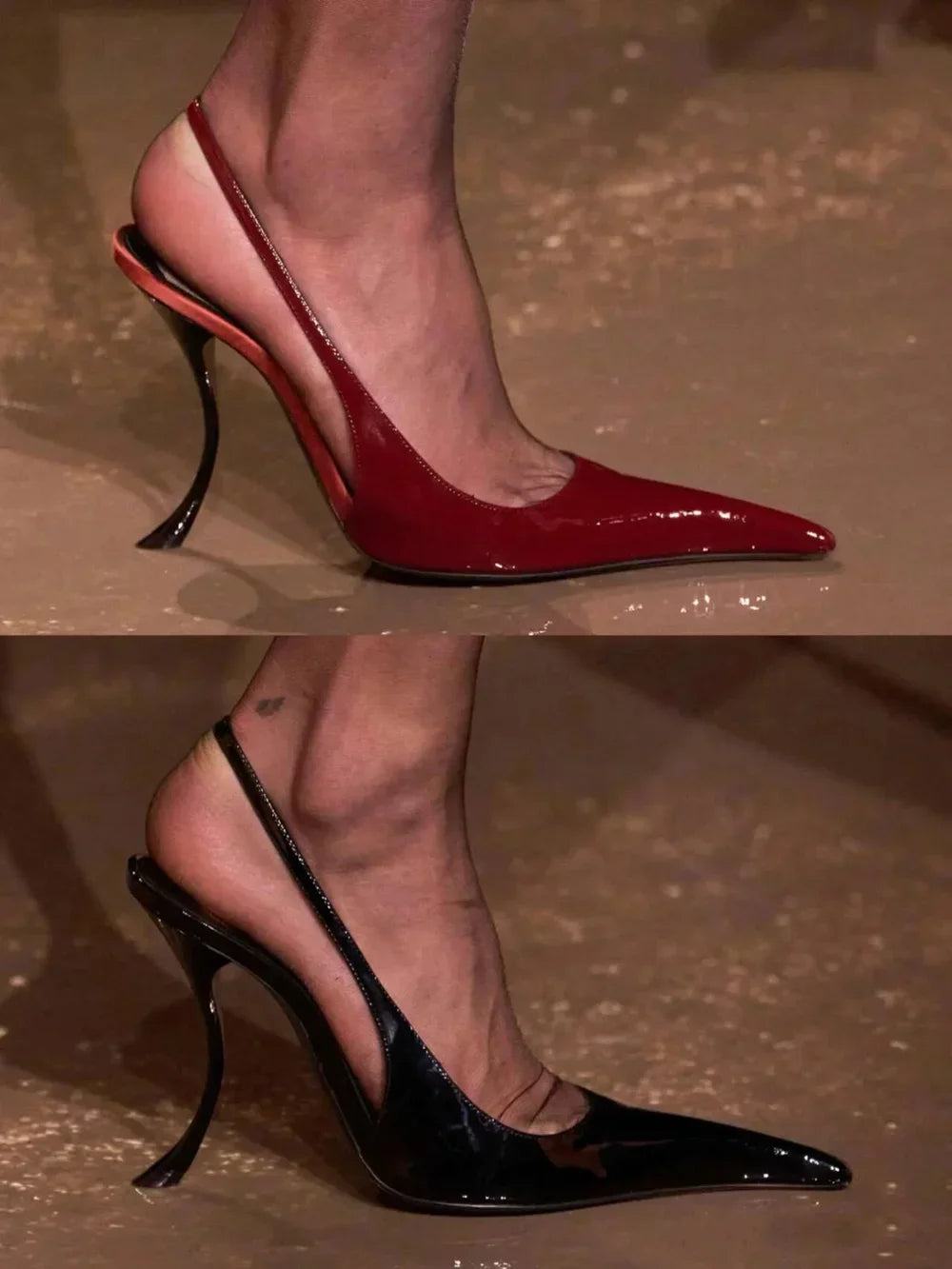 Women's Summer New Slim Fit High-heeled Sandals, Fashionable Fashion Show Pointed Party Wedding 34-43 Women's Large Sandals