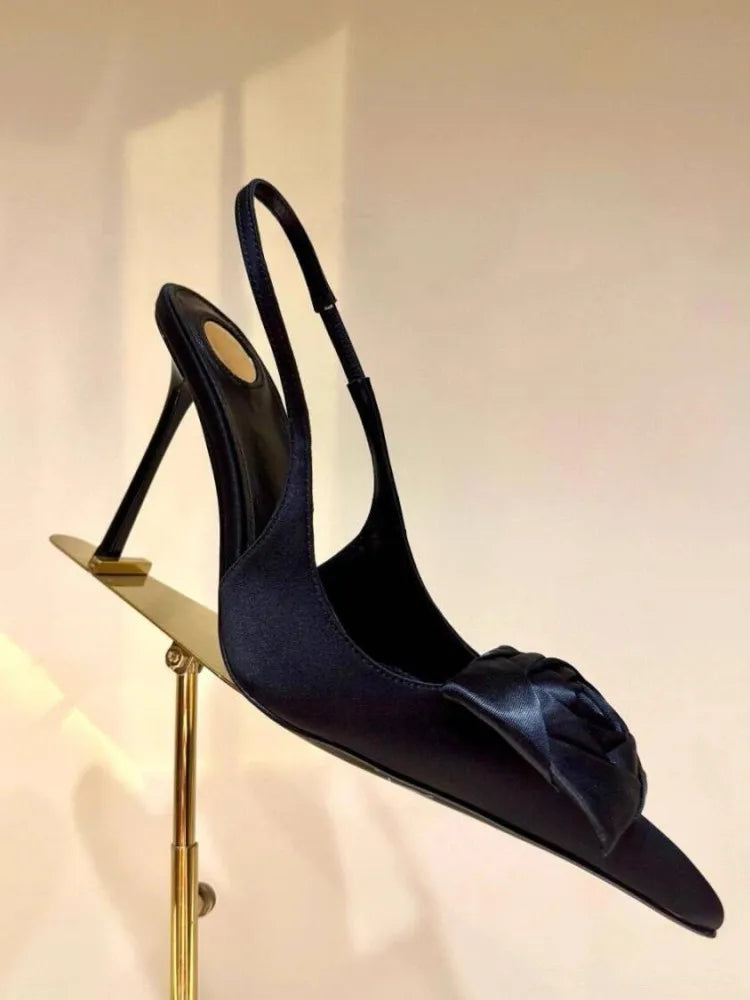 Women's Summer New Slim Fit High-heeled Sandals, Fashionable Fashion Show Pointed Party Wedding 34-43 Women's Large Sandals