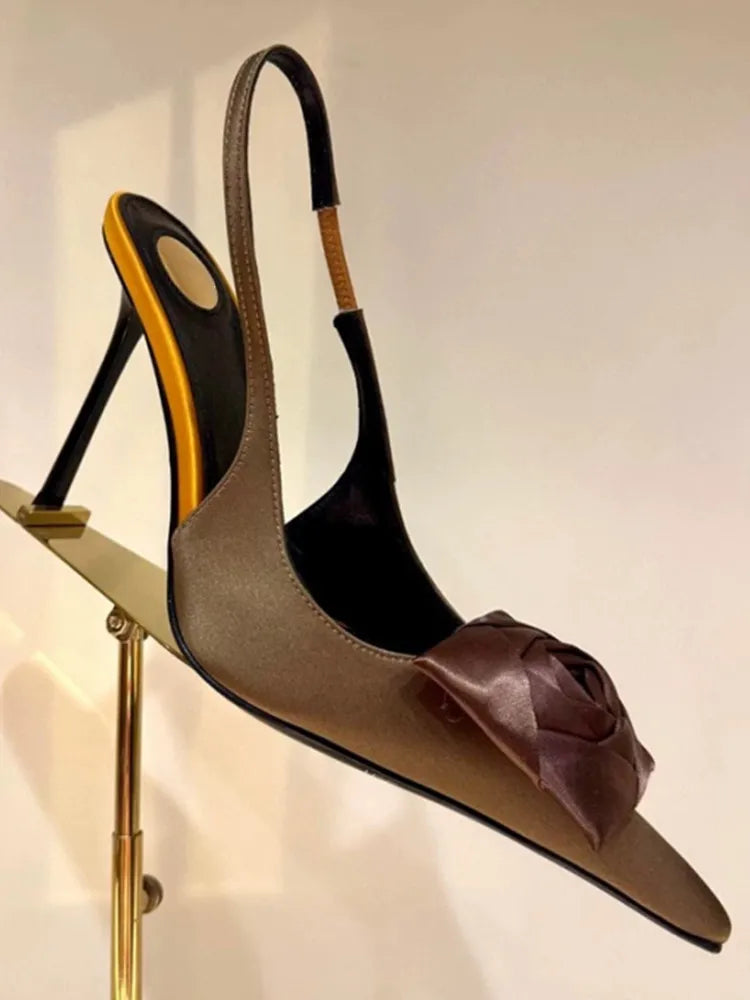 Women's Summer New Slim Fit High-heeled Sandals, Fashionable Fashion Show Pointed Party Wedding 34-43 Women's Large Sandals