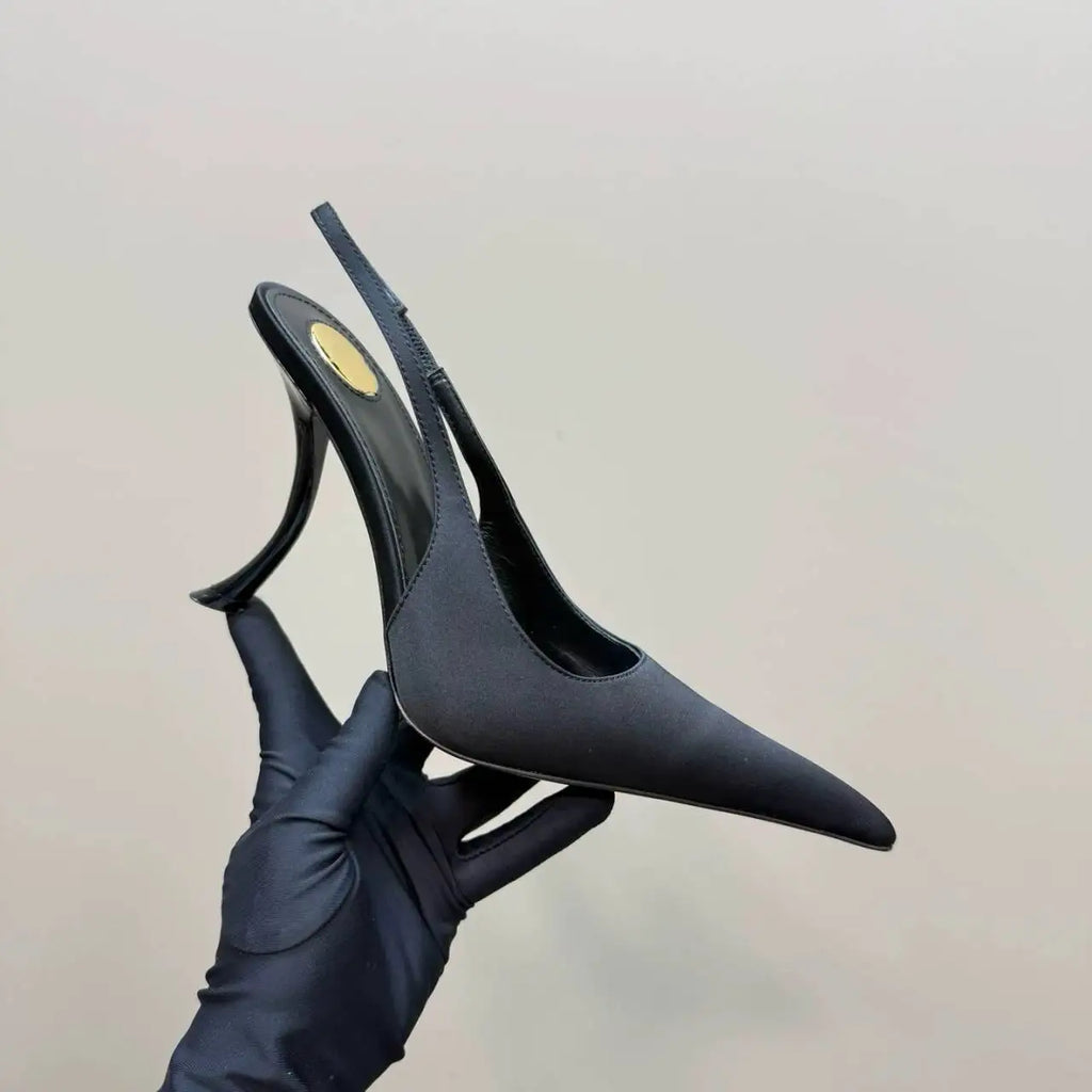 Women's Summer New Slim Fit High-heeled Sandals, Fashionable Fashion Show Pointed Party Wedding 34-43 Women's Large Sandals