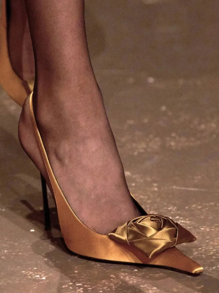Women's Summer New Slim Fit High-heeled Sandals, Fashionable Fashion Show Pointed Party Wedding 34-43 Women's Large Sandals