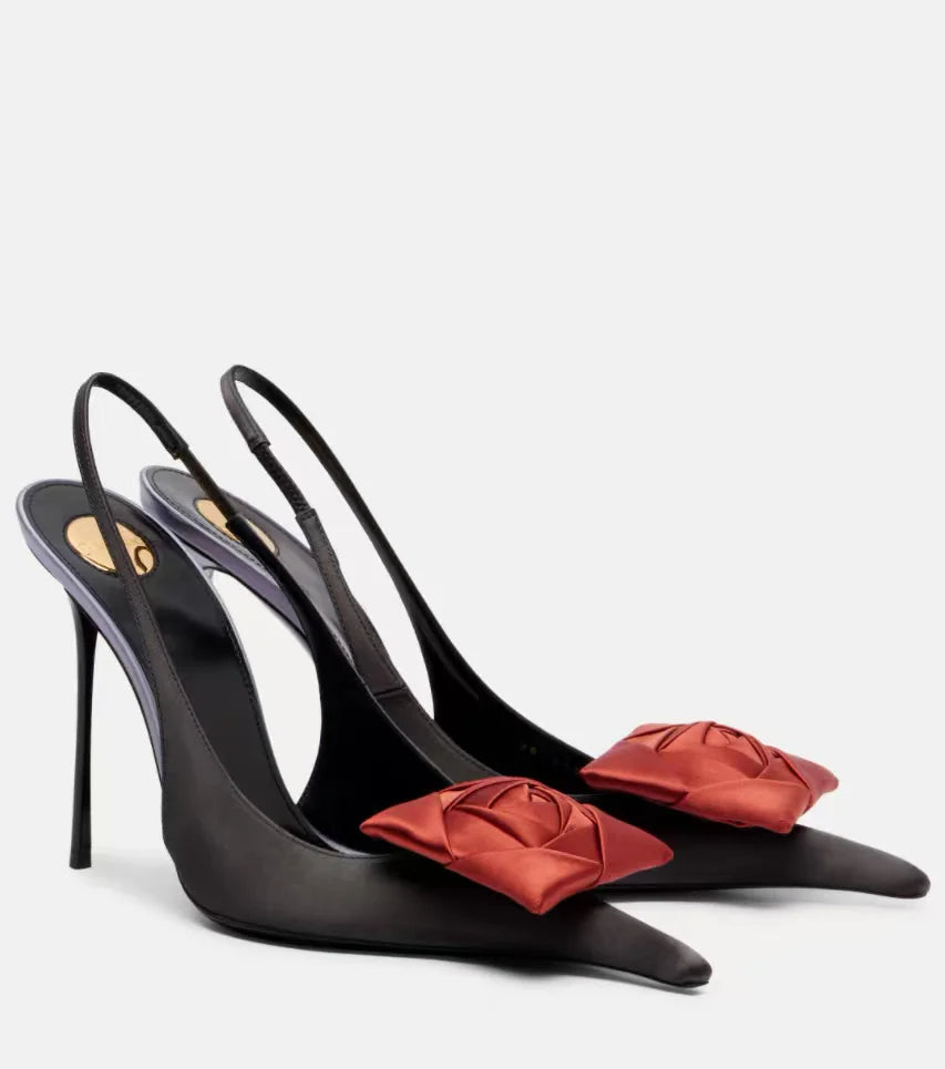 Women's Summer New Slim Fit High-heeled Sandals, Fashionable Fashion Show Pointed Party Wedding 34-43 Women's Large Sandals