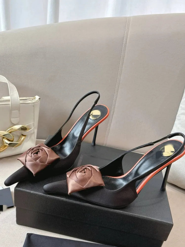 Women's Summer New Slim Fit High-heeled Sandals, Fashionable Fashion Show Pointed Party Wedding 34-43 Women's Large Sandals
