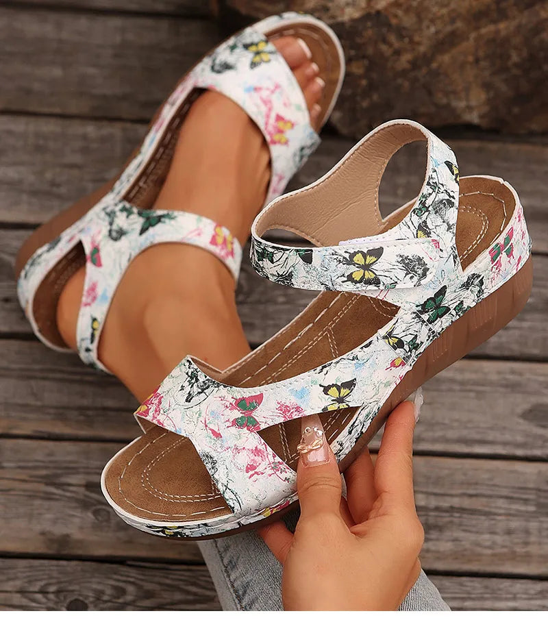 Women's Sandals 2026 Summer Sandals Women Heels Sandalias De Mujer Casual Wedges Footwear Summer Shoes Woman Soft Heeled Sandals