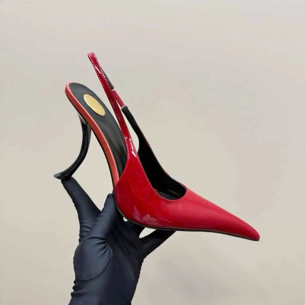 Women's Summer New Slim Fit High-heeled Sandals, Fashionable Fashion Show Pointed Party Wedding 34-43 Women's Large Sandals