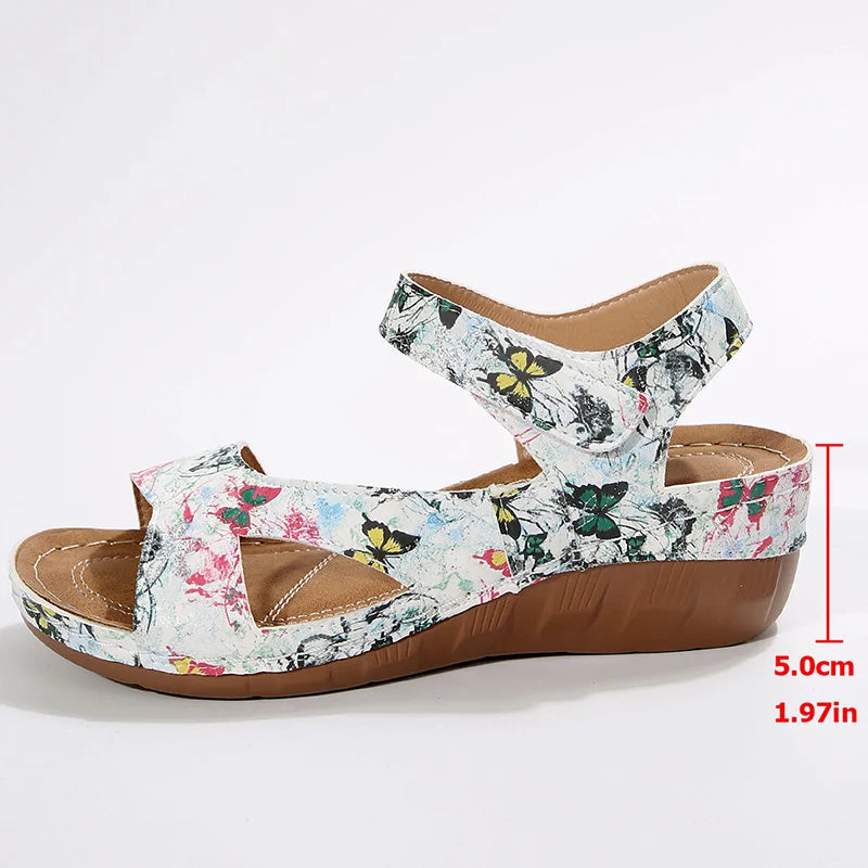 Women's Sandals 2026 Summer Sandals Women Heels Sandalias De Mujer Casual Wedges Footwear Summer Shoes Woman Soft Heeled Sandals