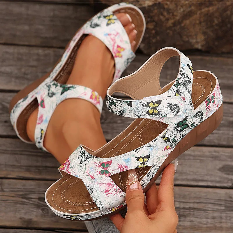 Women's Sandals 2026 Summer Sandals Women Heels Sandalias De Mujer Casual Wedges Footwear Summer Shoes Woman Soft Heeled Sandals