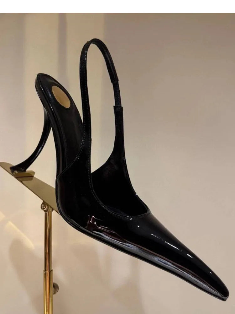 Women's Summer New Slim Fit High-heeled Sandals, Fashionable Fashion Show Pointed Party Wedding 34-43 Women's Large Sandals
